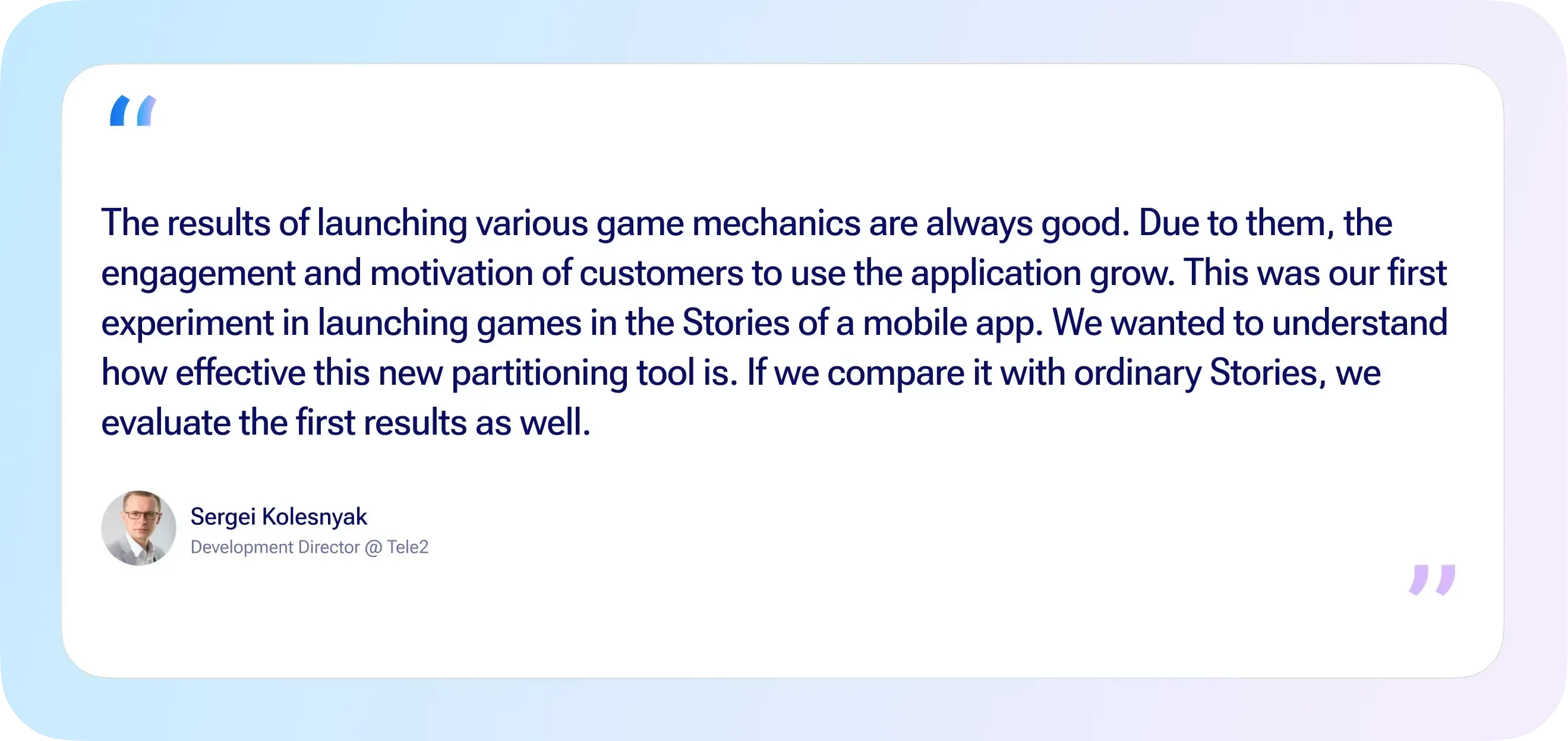 tele2 business case quote